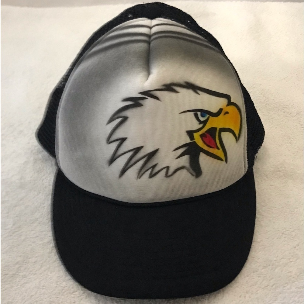 Cobra Eagle Youth Adjustable Black Mesh SnapBack Trucker Cap